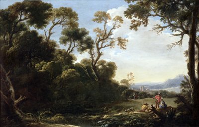 Bosrijk landschap door Salvator Rosa